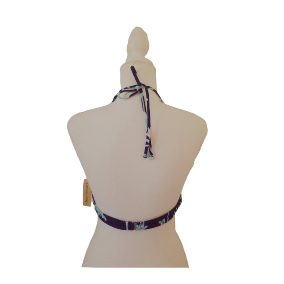 Urbanology Bikini Top Palm tree Pattern, ties around neck - Size L - Picture 2 of 4